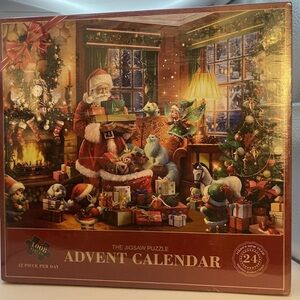 The Jigsaw Puzzle Advent Calendar 1008 Pcs Countdown to Christmas Puzzle